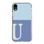 Slim Protection Case［ Original - initial two tone - U blue ］