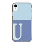 Slim Protection Case［ Original - initial two tone - U blue ］