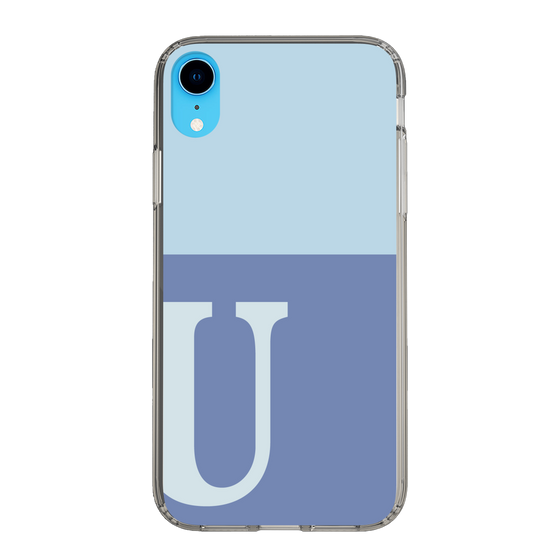 Slim Protection Case［ Original - initial two tone - U blue ］