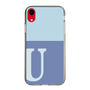 Slim Protection Case［ Original - initial two tone - U blue ］