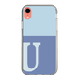 Slim Protection Case［ Original - initial two tone - U blue ］
