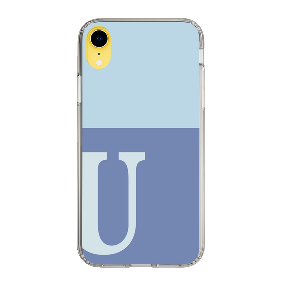 Slim Protection Case［ Original - initial two tone - U blue ］