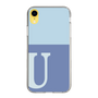 Slim Protection Case［ Original - initial two tone - U blue ］