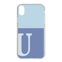 Slim Protection Case［ Original - initial two tone - U blue ］