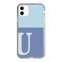 Slim Protection Case［ Original - initial two tone - U blue ］