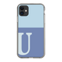 Slim Protection Case［ Original - initial two tone - U blue ］