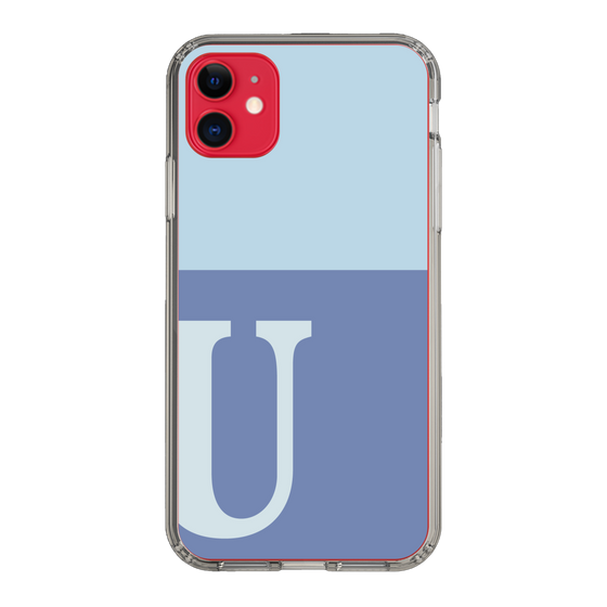 Slim Protection Case［ Original - initial two tone - U blue ］