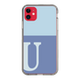 Slim Protection Case［ Original - initial two tone - U blue ］