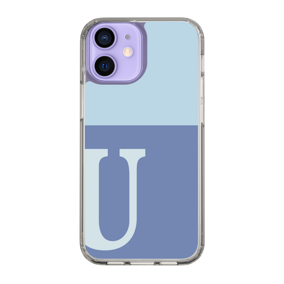 Slim Protection Case［ Original - initial two tone - U blue ］