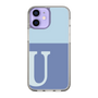 Slim Protection Case［ Original - initial two tone - U blue ］