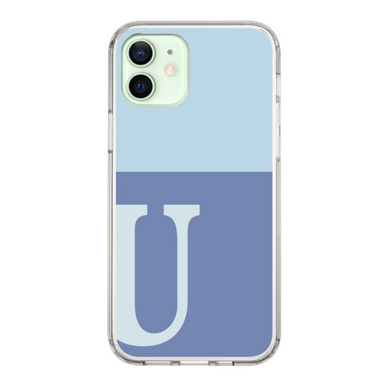 Slim Protection Case［ Original - initial two tone - U blue ］