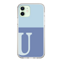 Slim Protection Case［ Original - initial two tone - U blue ］
