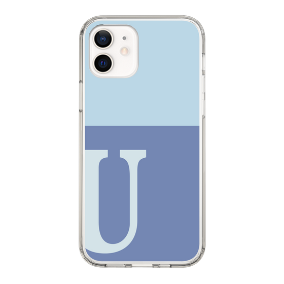 Slim Protection Case［ Original - initial two tone - U blue ］