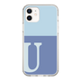 Slim Protection Case［ Original - initial two tone - U blue ］