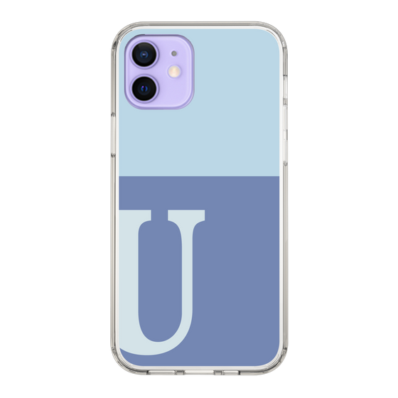 Slim Protection Case［ Original - initial two tone - U blue ］