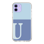 Slim Protection Case［ Original - initial two tone - U blue ］