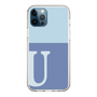 Slim Protection Case［ Original - initial two tone - U blue ］