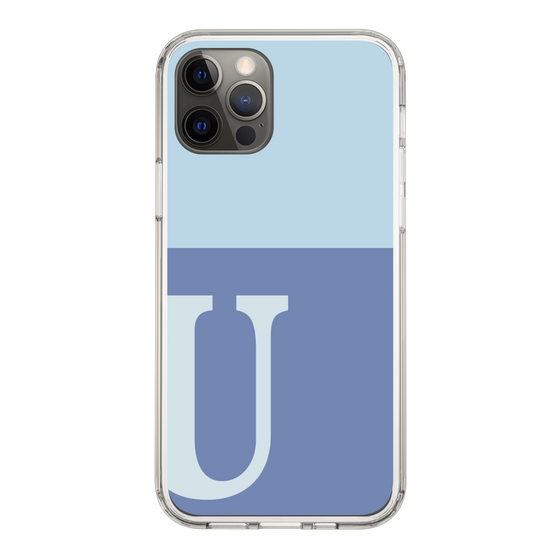 Slim Protection Case［ Original - initial two tone - U blue ］