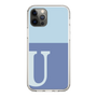 Slim Protection Case［ Original - initial two tone - U blue ］