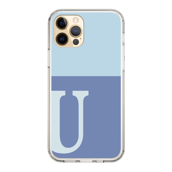 Slim Protection Case［ Original - initial two tone - U blue ］