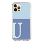 Slim Protection Case［ Original - initial two tone - U blue ］