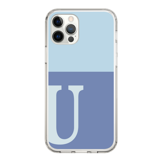 Slim Protection Case［ Original - initial two tone - U blue ］