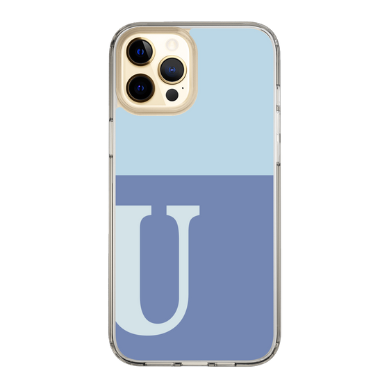 Slim Protection Case［ Original - initial two tone - U blue ］