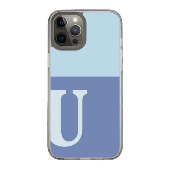Slim Protection Case［ Original - initial two tone - U blue ］
