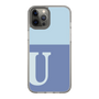 Slim Protection Case［ Original - initial two tone - U blue ］