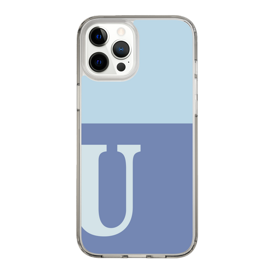 Slim Protection Case［ Original - initial two tone - U blue ］