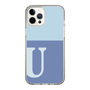 Slim Protection Case［ Original - initial two tone - U blue ］