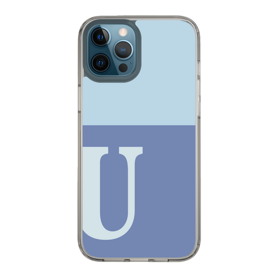 Slim Protection Case［ Original - initial two tone - U blue ］