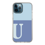 Slim Protection Case［ Original - initial two tone - U blue ］