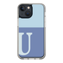 Slim Protection Case［ Original - initial two tone - U blue ］