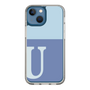Slim Protection Case［ Original - initial two tone - U blue ］