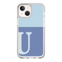 Slim Protection Case［ Original - initial two tone - U blue ］