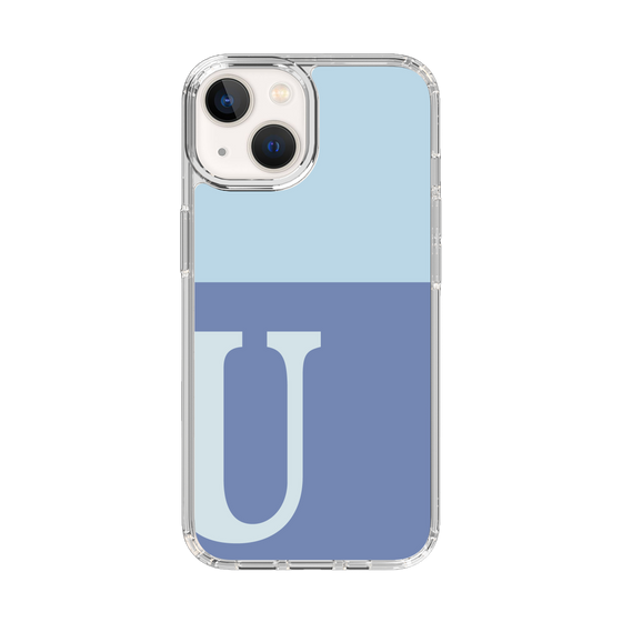 Slim Protection Case［ Original - initial two tone - U blue ］