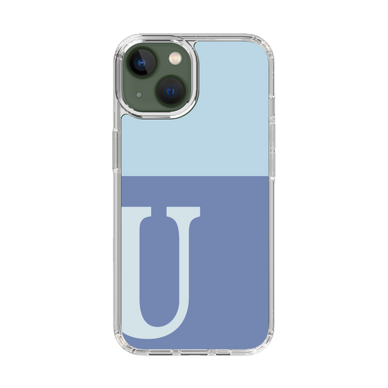Slim Protection Case［ Original - initial two tone - U blue ］