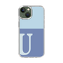 Slim Protection Case［ Original - initial two tone - U blue ］