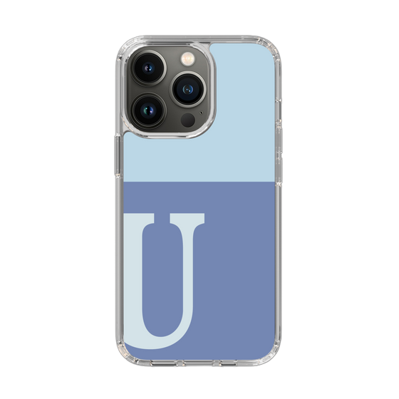 Slim Protection Case［ Original - initial two tone - U blue ］