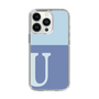Slim Protection Case［ Original - initial two tone - U blue ］