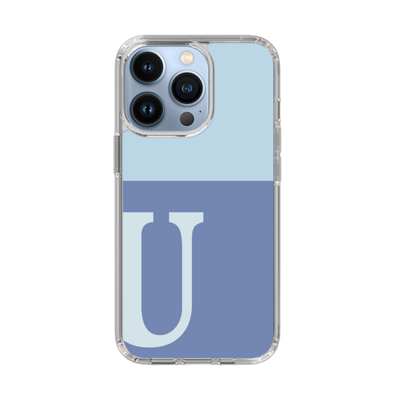 Slim Protection Case［ Original - initial two tone - U blue ］