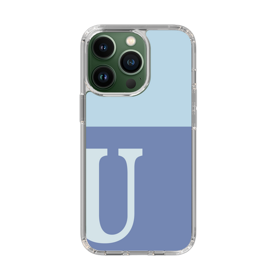 Slim Protection Case［ Original - initial two tone - U blue ］