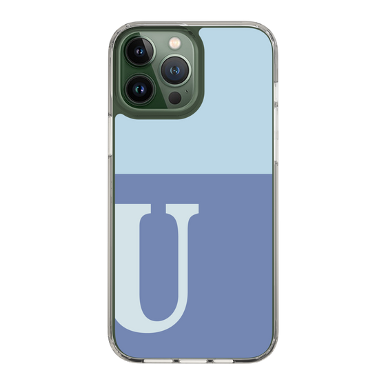 Slim Protection Case［ Original - initial two tone - U blue ］