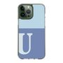 Slim Protection Case［ Original - initial two tone - U blue ］