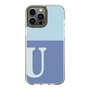 Slim Protection Case［ Original - initial two tone - U blue ］
