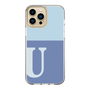 Slim Protection Case［ Original - initial two tone - U blue ］