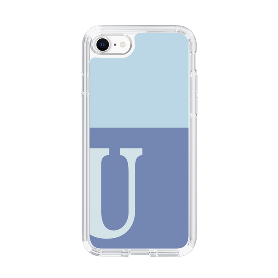 Slim Protection Case［ Original - initial two tone - U blue ］