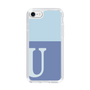 Slim Protection Case［ Original - initial two tone - U blue ］