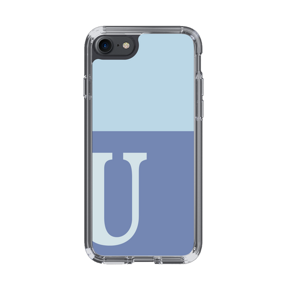 Slim Protection Case［ Original - initial two tone - U blue ］